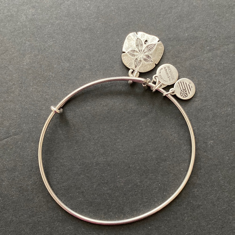 Alex & Ani Sand Dollar Silver Bracelet